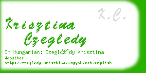 krisztina czegledy business card